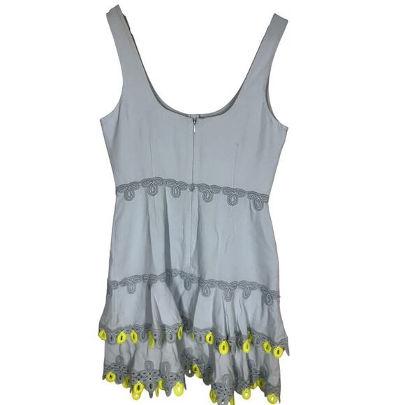 Jonathan Simkhai Guipure Lace Mini Dress Sleeveless Light Blue Size 8 - Picture 4 of 11